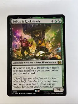 MTG Bebop & Rocksteady Teenage Mutant Ninja Turtles Regular Rare #140 - Image 1