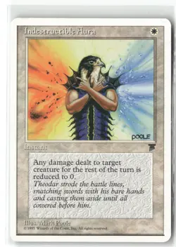 Indestructible Aura Chronicles Magic: The Gathering Common Lightly Played - Image 1