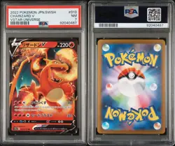 2022 Pokemon Japanese SWSH Charizard V #013/172 Vstar Universe PSA GEM MT 10 & 7 - Image 5