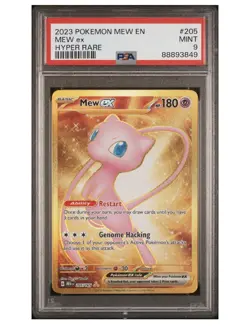 Pokemon 2023 Mew ex 205/165 Gold Hyper Rare Scarlet & Violet 151 PSA 9 - Image 1