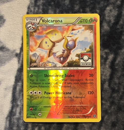 Pokemon TCG Volcarona XY League 4th Place Promo 15/114 Reverse Holo 110 HP - Image 1