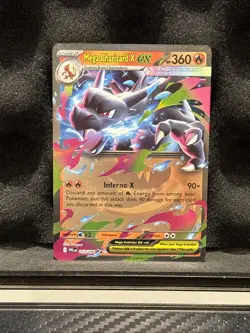 Mega Charizard X ex (#013/094) - Holofoil ME - Phantasmal Flames NM Pokemon - Image 1