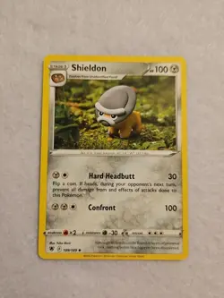 Shieldon 109/189 Uncommon Sword & Shield: Astral Radiance Pokemon TCG Yuka Morii - Image 1