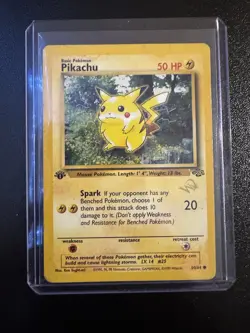 Pokemon TCG Jungle Pikachu Gold W Stamp 60/64 1st Edition *rare* - Image 1