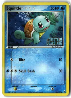 Squirtle ⭐ 63/100 Holo Stamped Crystal Guardians 2006 Pokemon MP - Image 1
