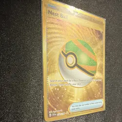 Pokemon Nest Ball Gold Secret Rare Holo Trainer 255/198 SV01 Scarlet & Violet - Image 3