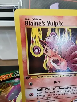 Blaine’s Vulpix 66/132 - Gym Challenge - 1st Edition - Pokemon WOtC Mint - Image 3