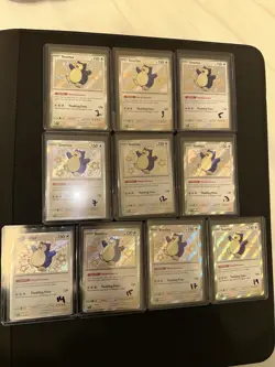 Pokemon TCG Snorlax 202/091 Shiny Holo Rare Paldean Fates - Image 1
