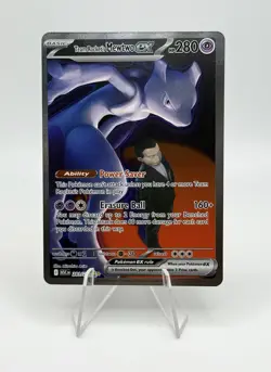 2026 Pokemon—Team Rocket's Mewtwo ex #281/217 Ascended Heroes—SIR Holo SHARP🔥💎 - Image 1