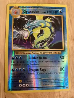 Pokemon TCG Gyarados XY Evolutions 34/108 Reverse Holo Holo Rare Damaged - Image 4