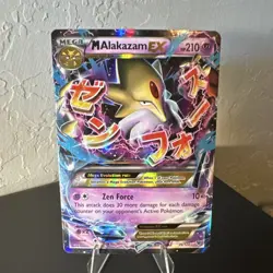 Pokemon M Alakazam EX 26/124 Fates Collide Ultra Rare Mega Full Art Holo - Image 1