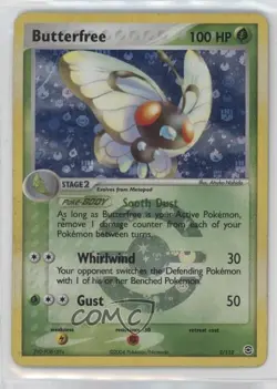 Butterfree Reverse Foil Pokemon EX FireRed & LeafGreen #2 2004 - Image 1