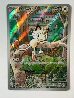 Meowth 106/094 Pokemon TCG Phantasmal Flames Illustration Rare 106/94 NM - Image 1