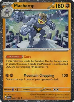 Machamp (Cosmos Holo) - 068/165 - Holo Rare - Pokemon Promos NM Cosmos Holo - Image 1