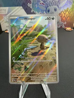 Paldean Wooper 102/094 Illustration Rare English Pokemon ME02 Phantasmal Flames - Image 1