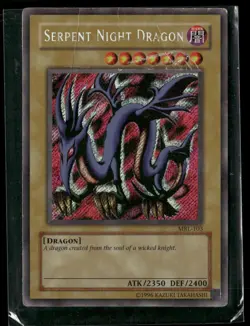 Serpent Night Dragon MRL-103 Secret Rare Magic Ruler Yu-Gi-Oh Damaged - Image 1