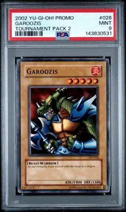 2002 Yu-Gi-Oh! Garoozis Tournament Pack 2 TP2 Common PSA 9 - Image 1
