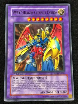 YUGIOH VWXYZ DRAGON CATAPULT CANNON EEN-EN031 1ST SUPER (NM) - Image 1