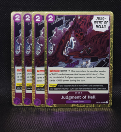 Judgment of Hell Playset - OP02-089 x4 - Paramount War - One Piece TCG - Image 1