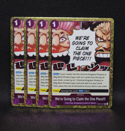 We're Going to Claim The One Piece OP07-077 X4 Rare Playset Foil Mint 500 Years - Image 1