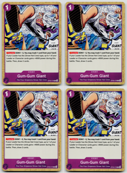 Gum-Gum Giant Playset - OP09-078 x4 -ST26 Reprint - One Piece TCG - English - Image 1