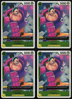 One Piece Tcg 4x Franky Op07-107 R Egghead English Playset - Image 1