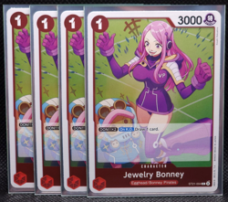 Jewelry Bonney ST21-004 Playset One Piece TCG Gear 5 EX Deck Foil in Sleeves - Image 1