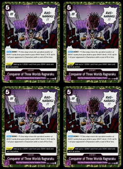 One Piece TCG Conquerer of Three Worlds Ragnaraku EB01-039 Playset (x4) - Image 1