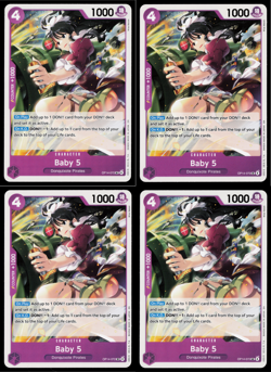 Baby 5 Playset - OP14-072 x4 - The Azure Sea's Seven - One Piece TCG English NM - Image 1