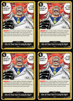 4x After All These Years I’m Losing My Edge| OP11-097 NM | One Piece TCG Playset - Image 1