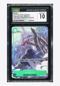 One Piece CGC 10 GEM MINT Carrot R Alt Art 2025 EB03-013 EB03 Japanese - Image 1