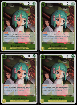 One Piece TCG - Kouzuki Hiyori Playset (x4) OP13-104 - Carrying on His Will ENG - Image 1
