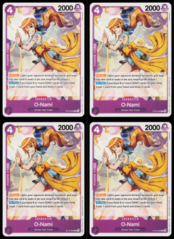 4x ST18-002 O-Nami Playset - One Piece TCG - PRB-02 The BEST Vol. 2 Eng - Image 1