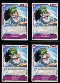 4x Uso-Hachi - ST18-001 - PRB02 Reprint - One Piece TCG - English Playset - Image 1