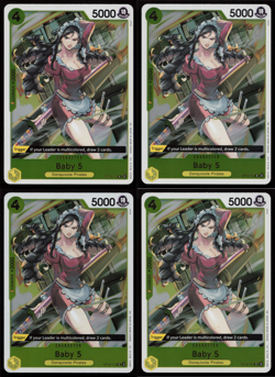 OP12-112 Baby 5 Rare Legacy of the Masters One Piece CCG x4 Playset NM - Image 1