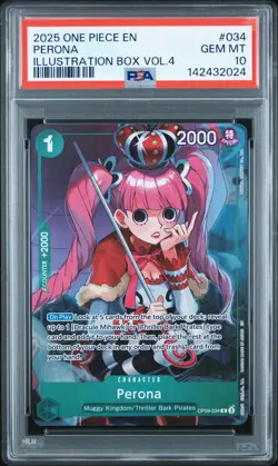 One Piece - Illustration Box Vol. 4 - Perona - OP09-034 - Alternate Art - PSA 10 - Image 1
