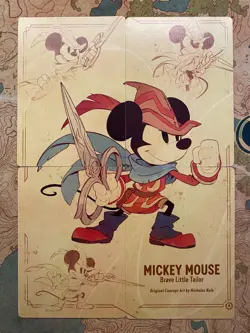 Disney Lorcana FIRST CHAPTER 4 Card Puzzle Complete Set 2023 Mickey Mouse Tailor - Image 1