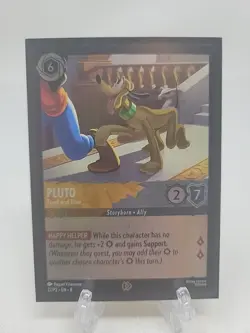 Pluto Tried And True Disney Lorcana Gen Con 2025 Exclusive Promo 27/P2 Cold Foil - Image 1