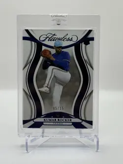 2025 Panini Flawless Kumar Rocker /15 Sapphire Diamond - Image 1