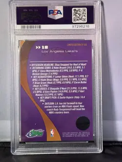 2004 Etopps Los Angeles Lakers Team Card psa 9 - Image 2