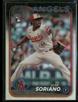 2024 Topps Jose Soriano 15 Los Angeles Angels Rainbow Foil - Image 1