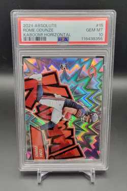 2024 Absolute - ROME ODUNZE - Rookie KABOOM - Case Hit #15 - Bears - PSA Gem 10! - Image 1