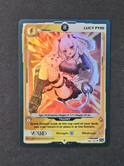 Lucy Pyre 8 Holo 1st Edition Rising Stars Card GamerSupps VCard 085/190 - Image 1