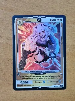 Lucy Pyre 8 Holo 1st Edition Rising Stars Card GamerSupps VCard 085/190 - Image 2