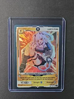 Lucy Pyre 8 Holo 1st Edition Rising Stars Card GamerSupps VCard 085/190 - Image 5