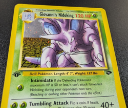 Giovanni's Nidoking Gym Challenge 7/132 Holo 1st Edition Pokemon Card Holo - MP - Image 4