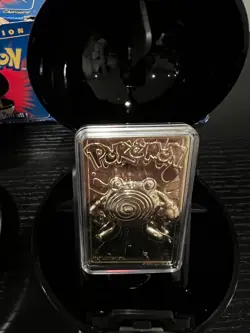 LOT OF 3 BK 1999 POKEMON 23K GOLD PLATED CARDS W COA -CHARIZARD/ POLIWHIRL/JPUFF - Image 4