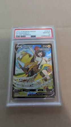 PSA 10 Zeraora V (Full Art) Silver Tempest TG16/TG30 Holo Pokemon Card - Image 1