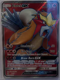 Entei GX (Full Art) 71/73 Shining Legends Ultra Rare Holo 180 HP Pokemon Card - Image 1