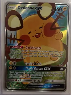 Pokemon Dedenne GX 195A/214 Alternate Art Promo Holo 160 HP Pokemon Card - Image 1